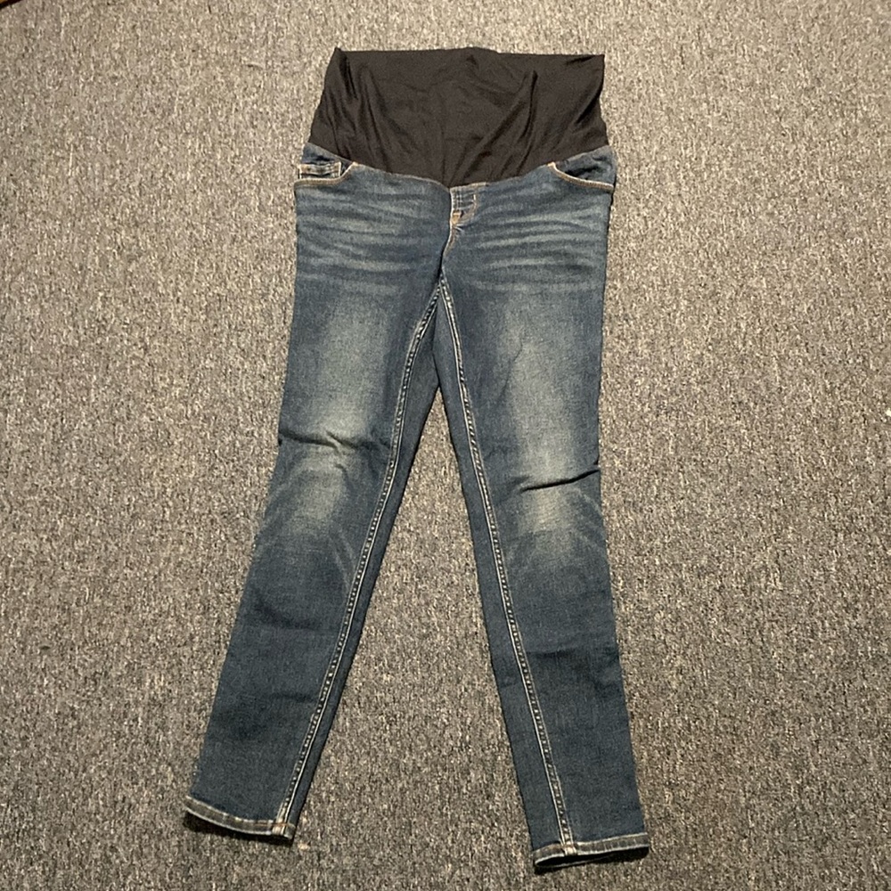 Old Navy Maternity skinny jeans, full panel, size 10 long